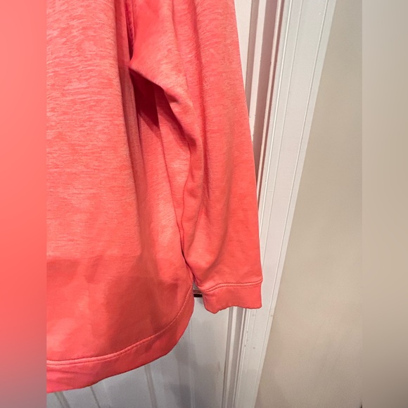 Under Armour Woman's Sweatshirt Small Bright Orange Graphic Hoodie Pullover - Picture 10 of 10